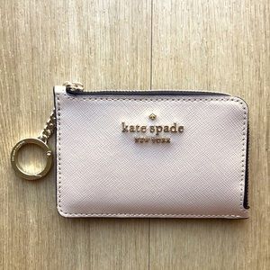 Kat Spade Staci Colorblock Medium L-Zip Card Holder